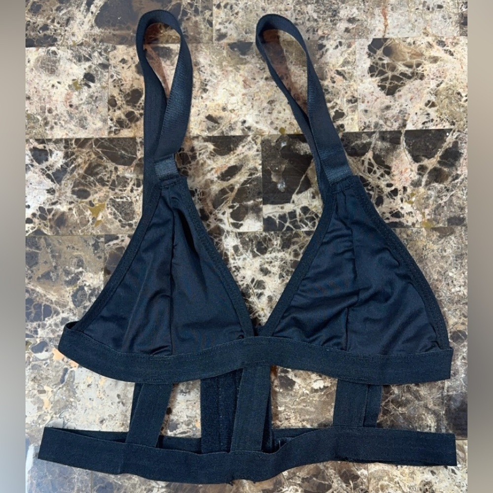 Yandy Black Banded Small Cage Bra